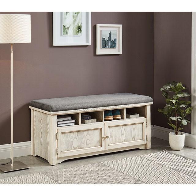 Gwebdolyn Weather White Shoe Bench - Royal Furniture & Gifts (MI) - Multi Location