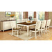 HARRISBURG Vintage White/Dark Oak Dining Table w/ 18" Butterfly Leaf - Royal Furniture & Gifts (MI) - Multi Location