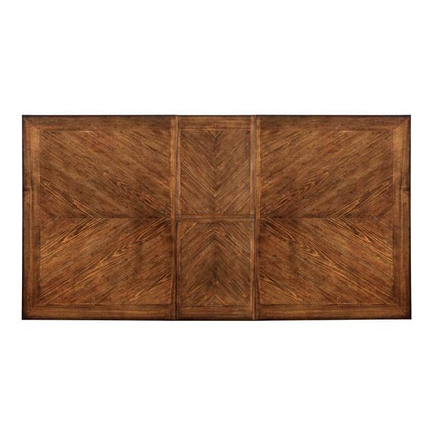 HARRISBURG Vintage White/Dark Oak Dining Table w/ 18" Butterfly Leaf - Royal Furniture & Gifts (MI) - Multi Location