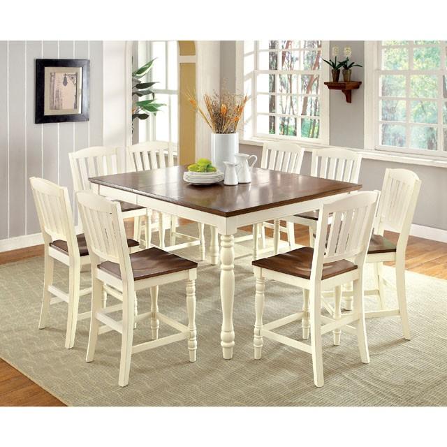 HARRISBURG Vintage White/Dark Oak Side Chair (2/CTN) - Royal Furniture & Gifts (MI) - Multi Location