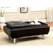 HAUSER II Black/Chrome Ottoman, Black - Royal Furniture & Gifts (MI) - Multi Location