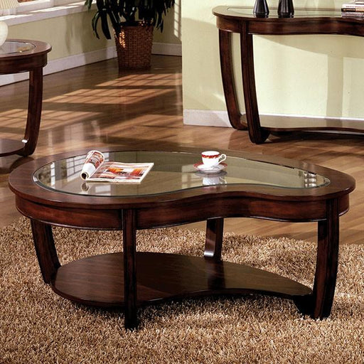 Crystal Falls Dark Cherry Coffee Table - Royal Furniture & Gifts (MI) - Multi Location