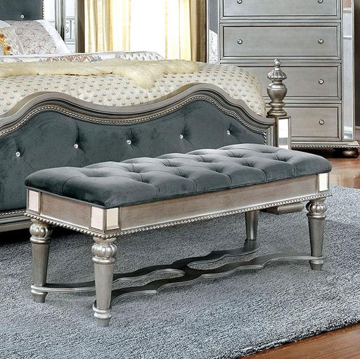 Azha Silver/Gray Bench - Royal Furniture & Gifts (MI) - Multi Location