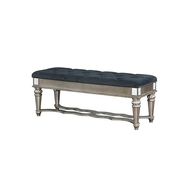 Azha Silver/Gray Bench - Royal Furniture & Gifts (MI) - Multi Location