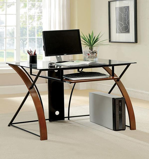 Baden Oak/Black Accent Desk - Royal Furniture & Gifts (MI) - Multi Location
