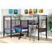 BALLARAT Silver Triple Twin Bunk Bed w/ Desk - Royal Furniture & Gifts (MI) - Multi Location