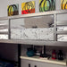 BALLARAT Silver Triple Twin Bunk Bed w/ Desk - Royal Furniture & Gifts (MI) - Multi Location