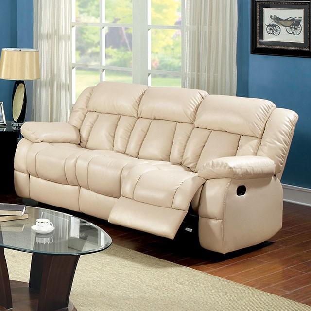 Barbado Ivory Sofa w/ 2 Recliners - Royal Furniture & Gifts (MI) - Multi Location