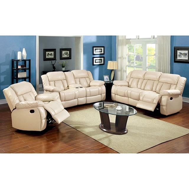 Barbado Ivory Sofa w/ 2 Recliners - Royal Furniture & Gifts (MI) - Multi Location