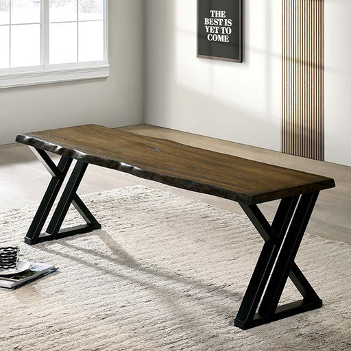 BARBARY Bench, Black/Dark Oak - Royal Furniture & Gifts (MI) - Multi Location