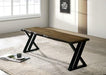 BARBARY Bench, Black/Dark Oak - Royal Furniture & Gifts (MI) - Multi Location