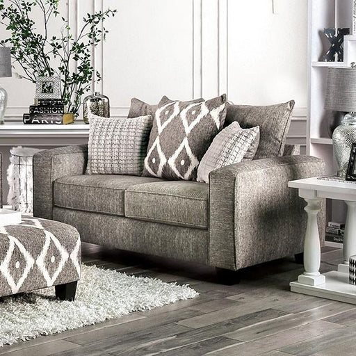Basie Gray Love Seat - Royal Furniture & Gifts (MI) - Multi Location