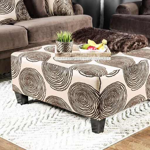 Bonaventura Brown Ottoman - Royal Furniture & Gifts (MI) - Multi Location