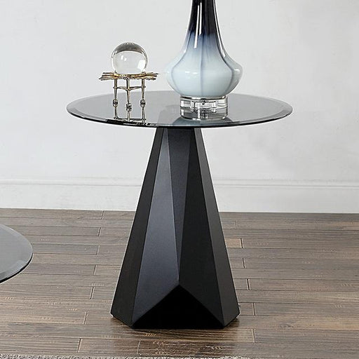 BISHOP End Table, Black/Gray - Royal Furniture & Gifts (MI) - Multi Location