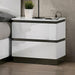 BIRSFELDEN Night Stand w/ USB, White - Royal Furniture & Gifts (MI) - Multi Location