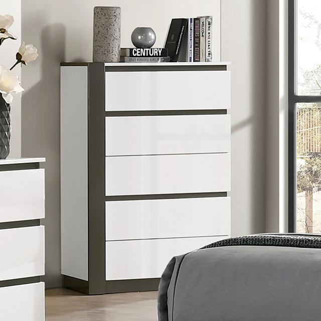 BIRSFELDEN Chest, White - Royal Furniture & Gifts (MI) - Multi Location