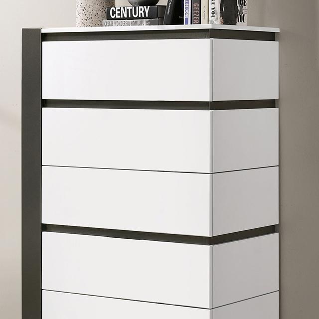 BIRSFELDEN Chest, White - Royal Furniture & Gifts (MI) - Multi Location