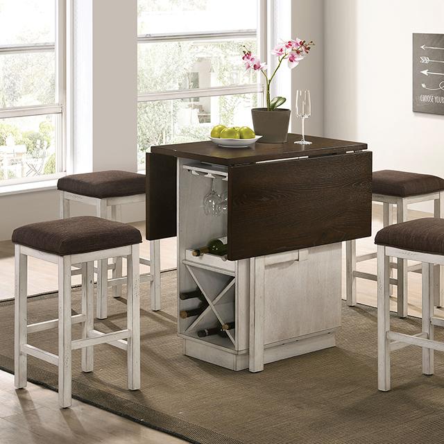 BINGHAM Counter Ht. Table w/ 2 x 15" Leaves - Royal Furniture & Gifts (MI) - Multi Location