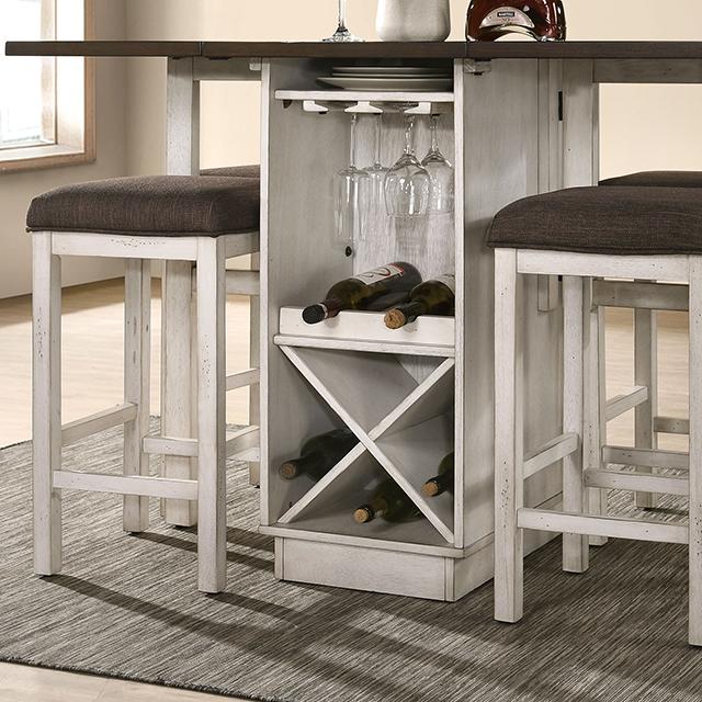 BINGHAM Counter Ht. Table w/ 2 x 15" Leaves - Royal Furniture & Gifts (MI) - Multi Location