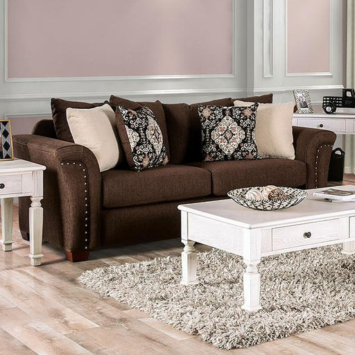 BELSIZE Sofa, Chocolate/Tan - Royal Furniture & Gifts (MI) - Multi Location