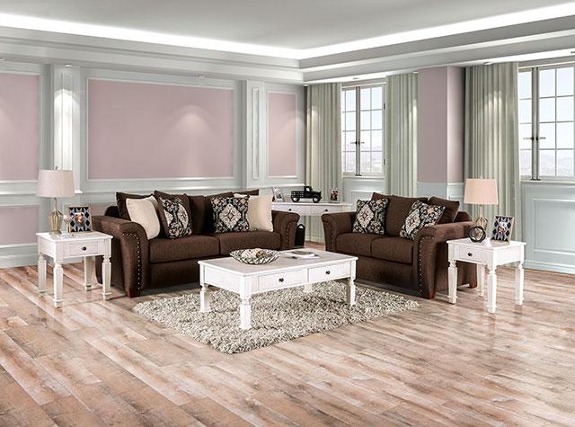 BELSIZE Sofa, Chocolate/Tan - Royal Furniture & Gifts (MI) - Multi Location