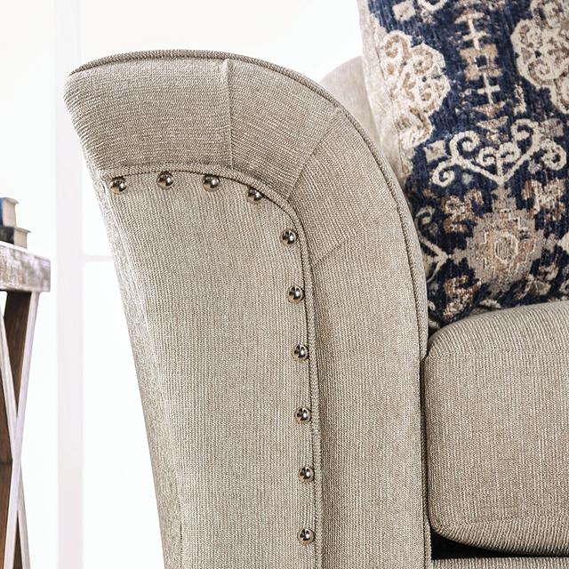 BELSIZE Sofa, Beige/Navy - Royal Furniture & Gifts (MI) - Multi Location