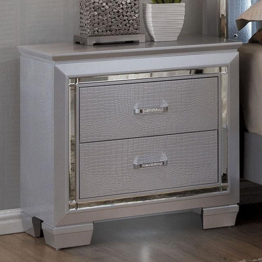 BELLANOVA Silver Night Stand - Royal Furniture & Gifts (MI) - Multi Location