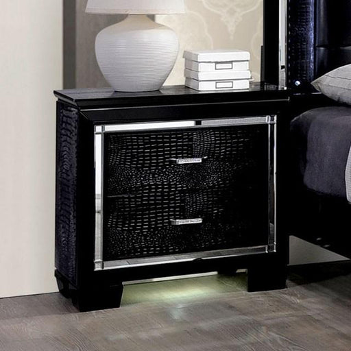 BELLANOVA Black Night Stand - Royal Furniture & Gifts (MI) - Multi Location