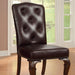 Bellagio Brown Cherry/Pattern Leatherette Side Chair (2/CTN) - Royal Furniture & Gifts (MI) - Multi Location