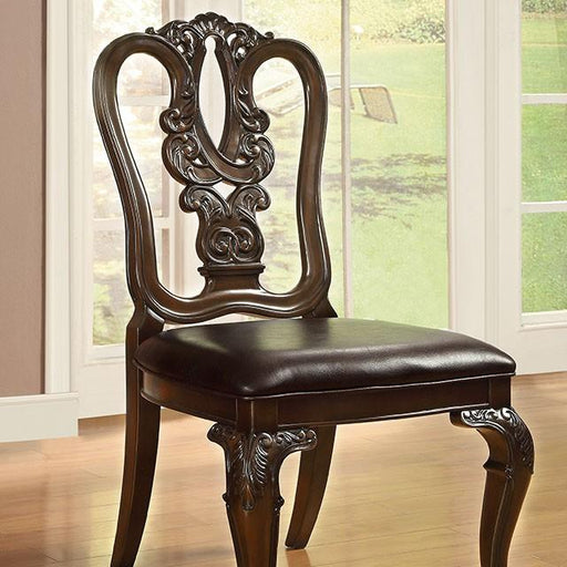Bellagio Brown Cherry Wooden Side Chair (2/CTN) - Royal Furniture & Gifts (MI) - Multi Location