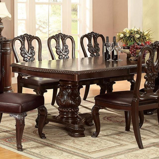 Bellagio Brown Cherry Dining Table w/ 2 Leaves - Royal Furniture & Gifts (MI) - Multi Location