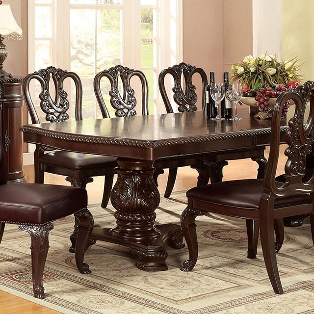 Bellagio Brown Cherry Dining Table w/ 2 Leaves - Royal Furniture & Gifts (MI) - Multi Location