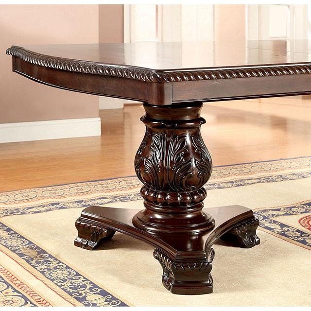 Bellagio Brown Cherry Dining Table w/ 2 Leaves - Royal Furniture & Gifts (MI) - Multi Location