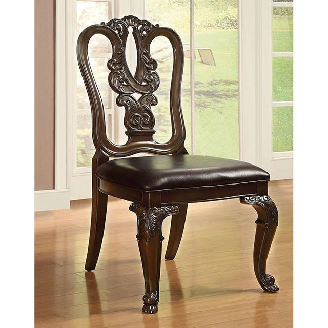 Bellagio Brown Cherry Round Dining Table - Royal Furniture & Gifts (MI) - Multi Location