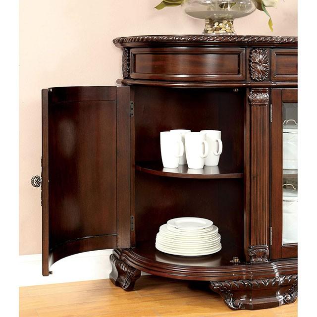 Bellagio Brown Cherry Round Dining Table - Royal Furniture & Gifts (MI) - Multi Location