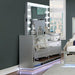 BELLADONNA Dresser w/ LED, Silver - Royal Furniture & Gifts (MI) - Multi Location