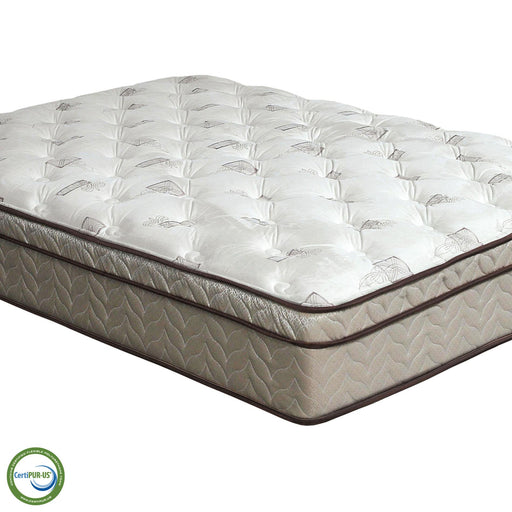 Lilium White/Brown 13" Euro Pillow Top Mattress, E.King - Royal Furniture & Gifts (MI) - Multi Location