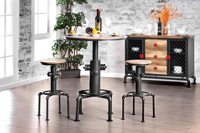 Foskey Antique Black Bar Table - Royal Furniture & Gifts (MI) - Multi Location