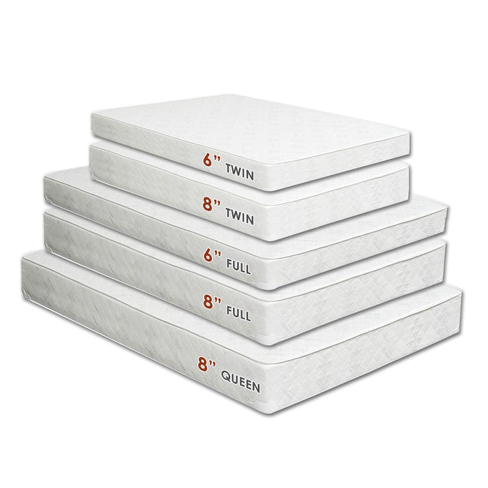 Daisy White 6" Bunkie Board Combo Mattress, Twin - Royal Furniture & Gifts (MI) - Multi Location