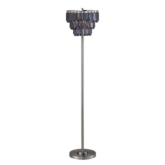 Meg Black/Chrome Floor Lamp - Royal Furniture & Gifts (MI) - Multi Location