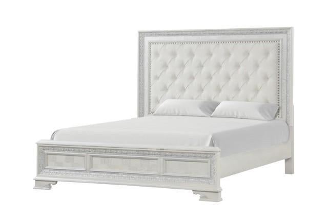 Stella Mia 4 Pc 5 Pc Queen Bedroom Set White - Royal Furniture & Gifts (MI) - Multi Location