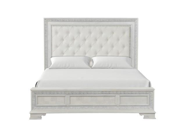 Stella Mia 4 Pc 5 Pc Queen Bedroom Set White - Royal Furniture & Gifts (MI) - Multi Location
