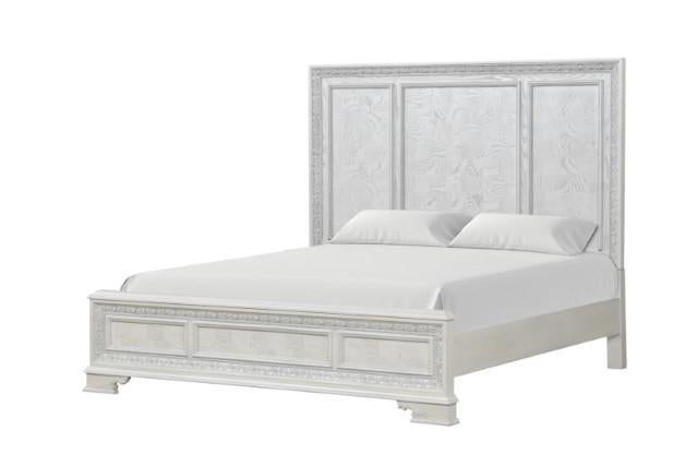 Stella Mia 4 Pc 5 Pc Queen Bedroom Set White - Royal Furniture & Gifts (MI) - Multi Location