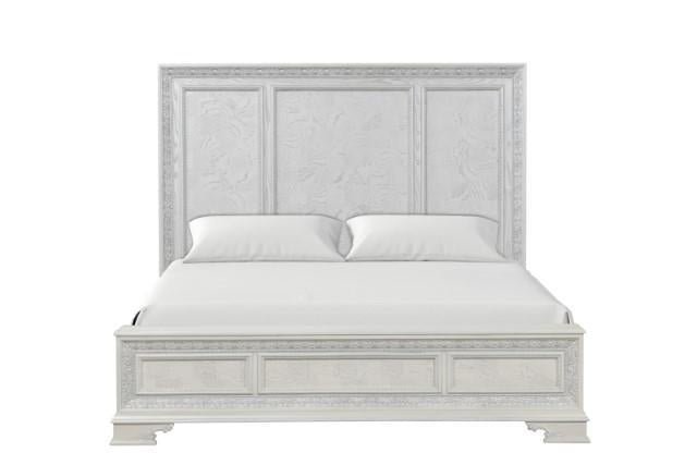 Stella Mia 4 Pc 5 Pc Queen Bedroom Set White - Royal Furniture & Gifts (MI) - Multi Location
