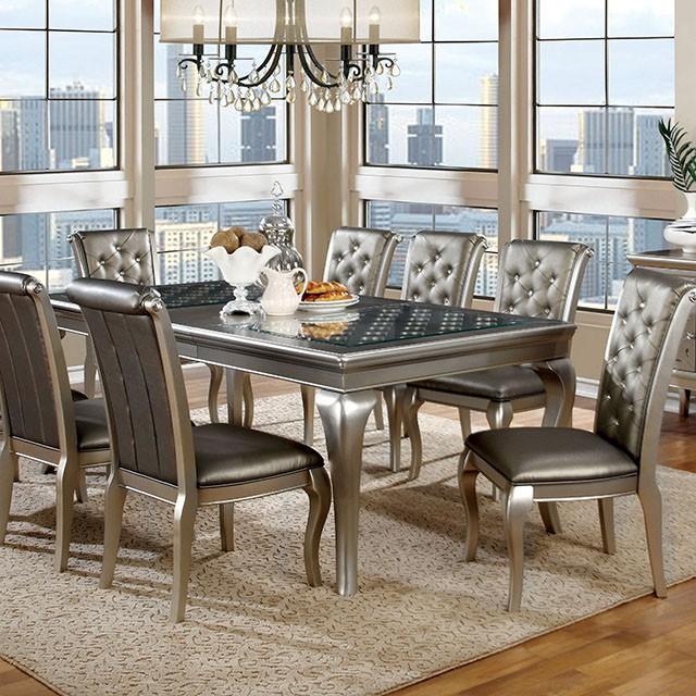 Amina Champagne Dining Table - Royal Furniture & Gifts (MI) - Multi Location