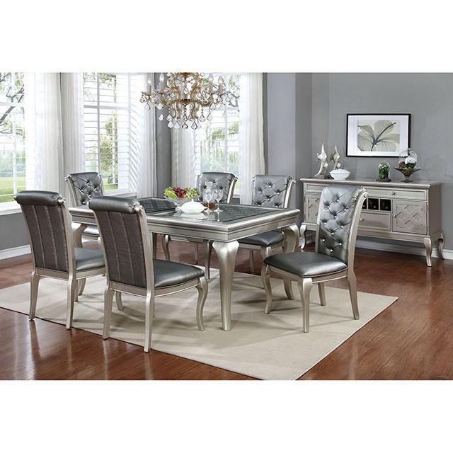 Amina Champagne Dining Table - Royal Furniture & Gifts (MI) - Multi Location