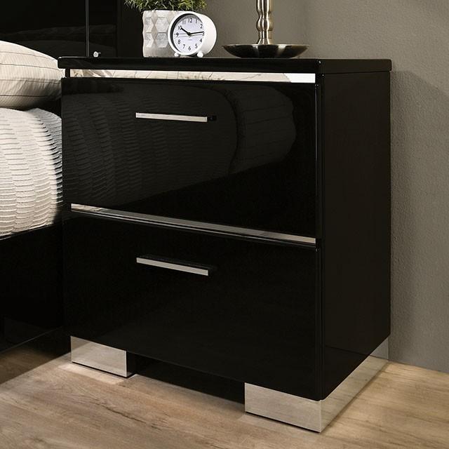 CARLIE Night Stand w/ USB Plug - Royal Furniture & Gifts (MI) - Multi Location