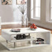 Ninove I White/Chrome Coffee Table - Royal Furniture & Gifts (MI) - Multi Location