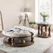Mika Antique Oak Coffee Table w/ Cushion Top - Royal Furniture & Gifts (MI) - Multi Location