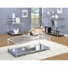 Ludvig Chrome/Clear Sofa Table - Royal Furniture & Gifts (MI) - Multi Location